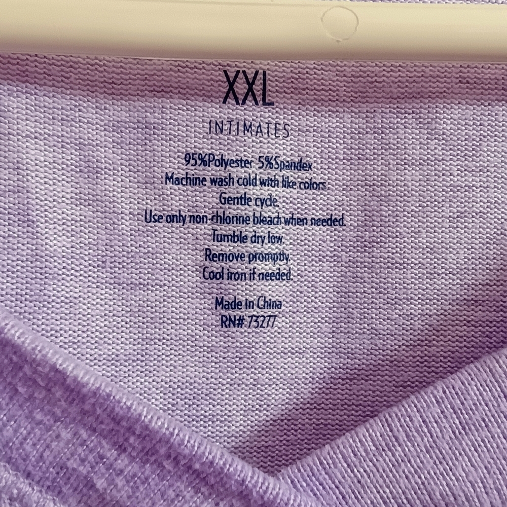 Croft & Barrow Lavender Short Sleeve Tee - Picture 3 of 4